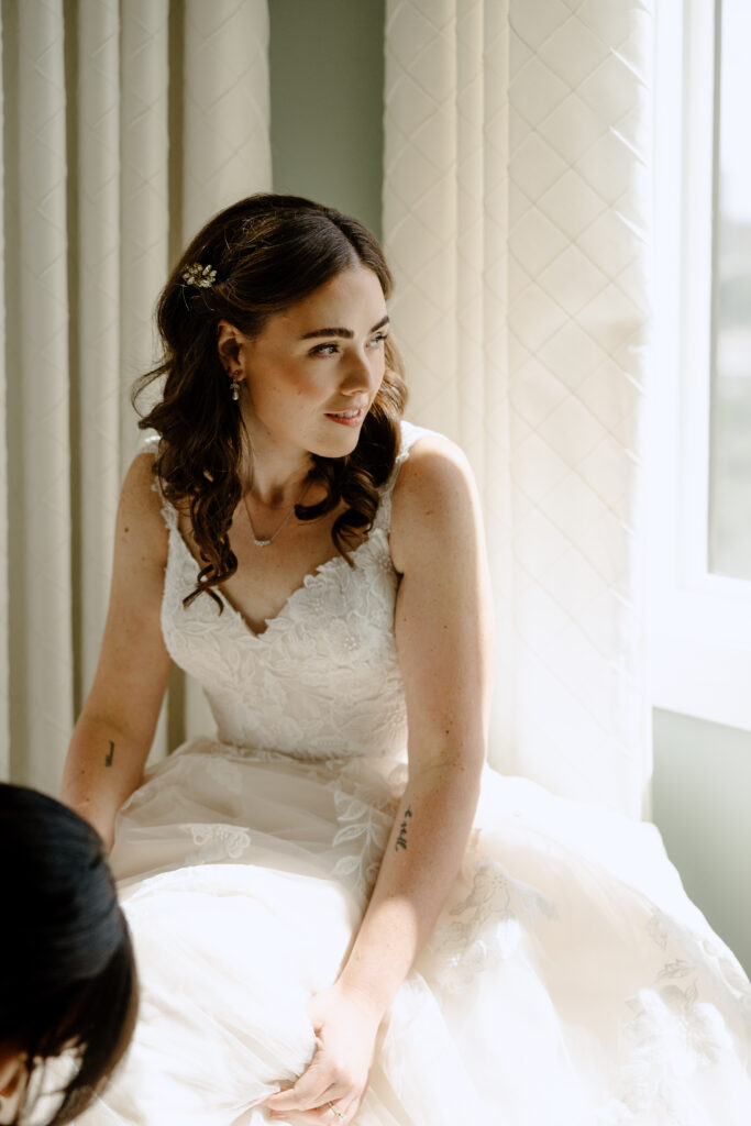 bride getting ready